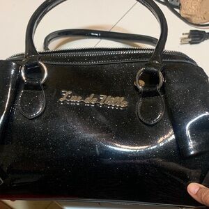 Lux de Ville Black Sparkle Satchel